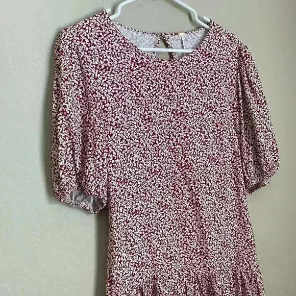 Free People Dancing in the Dark Minidress Red Combo‎ Size Large - Picture 3 of 13